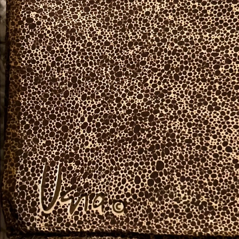 Vintage MCM Vera Neumann oblong scarf 11” x 52”